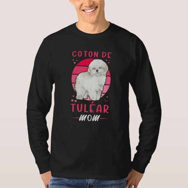 Camiseta Coton De Tulear Mãe Proprietário De Cachorro Coton (Frente)