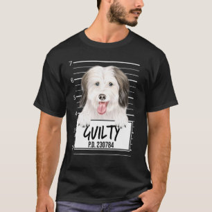 Camiseta Coton De Tulear Mugshot Guilty Dog