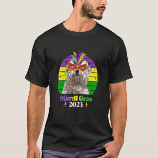 Camiseta Coton de Tulear Party Dog Mardi Gras 2023