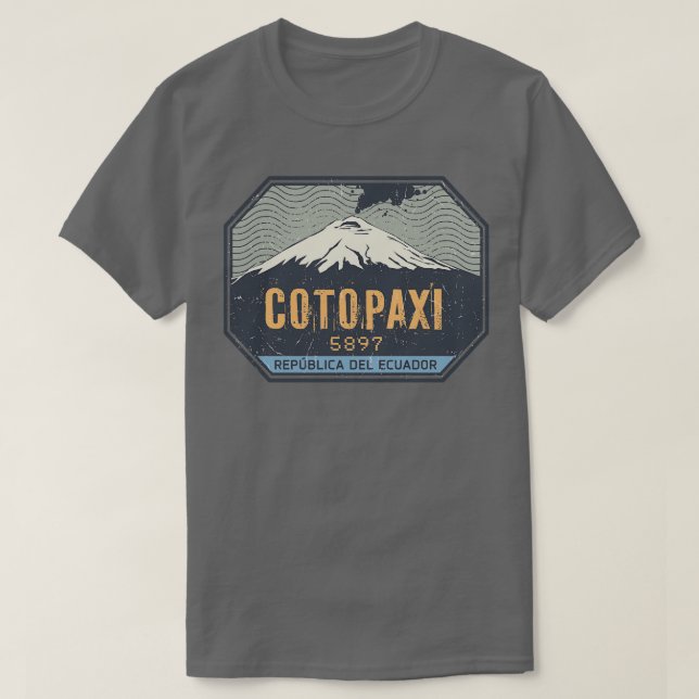 Camiseta Cotopaxi Volcano Equador (Frente do Design)