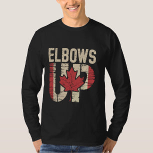 Camiseta Cotovelelos Canadá Bandeira Canadense Orgulho Nort