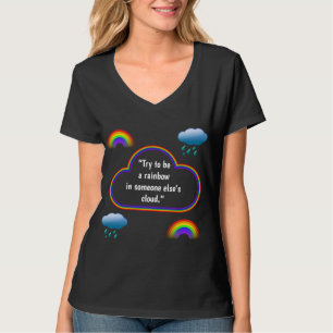 Camiseta Cotovelo-arco-íris (preto)