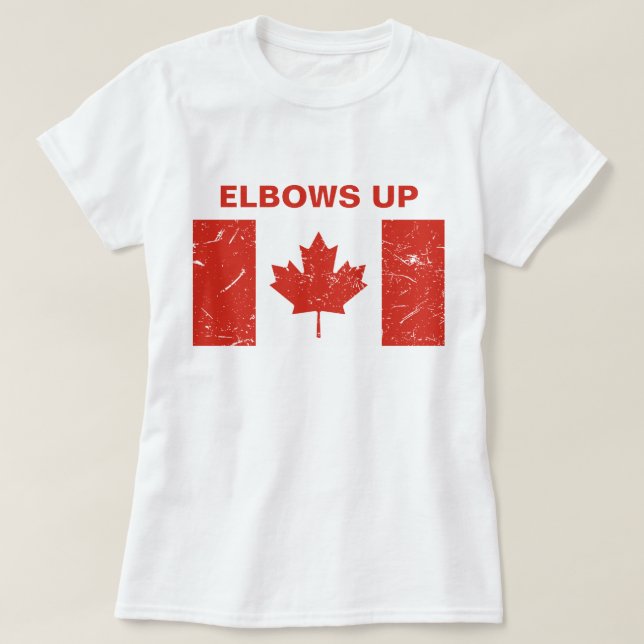 Camiseta Cotovelo para cima (Frente do Design)