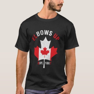 Camiseta Cotovelos Acima Canadá 1867 Folha de Bordo Orgulho