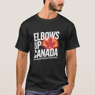 Camiseta Cotovelos Acima Canadá Nunca Confunda Gentileza co