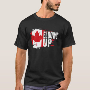 Camiseta Cotovelos Acima Canadá Verdadeiro Norte Forte e Li