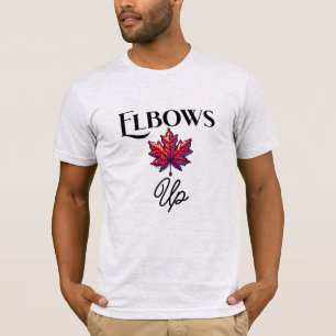 Camiseta Cotovelos de Arte Pixel para Cima   Suporte e Ally