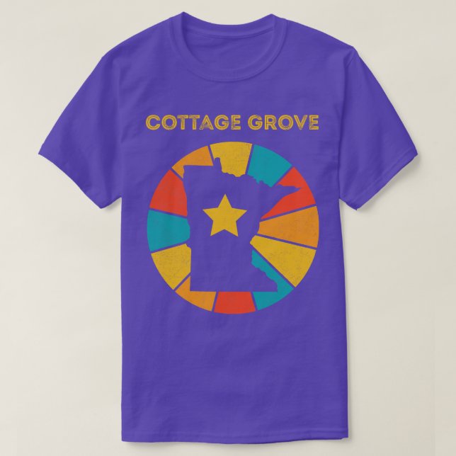 Camiseta Cottage Grove Minnesota Vintage angustiou Souveni (Frente do Design)