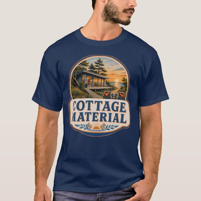 Camiseta COTTAGE MATERIAL GAY QUEER (Frente)