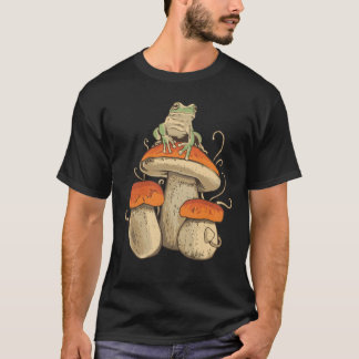 Camiseta Cottagecore Aestético Mushroom Dark Academia Sapo