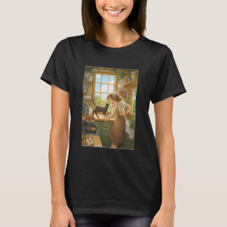 Camiseta Cottagecore Café da Manhã Aconchegante Casa de Cam