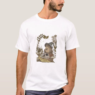 Camiseta Cottagecore Cogumelo Botânico Bruxa Sapo Goblincor
