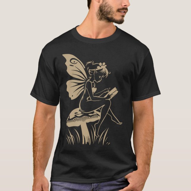 Camiseta Cottagecore Cogumelo de Fada (Frente)