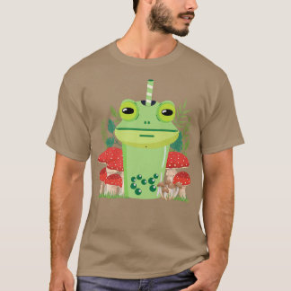 Camiseta cottagecore e chá de bolhas de sapo sapo Premi