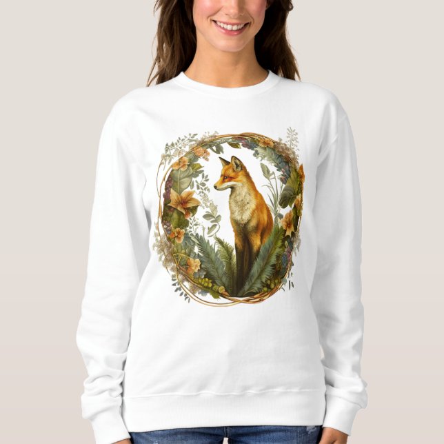 Camiseta Cottagecore Fox Vintage (Frente)