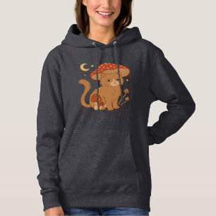 Camiseta Cottagecore Gato Cogumelo com Chapéu � Vintage Fof