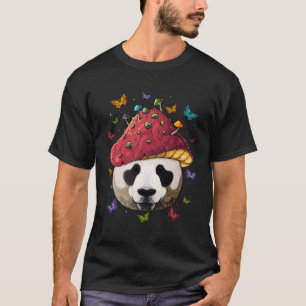 Camiseta Cottagecore Panda Aestético Mushroom Goblincore