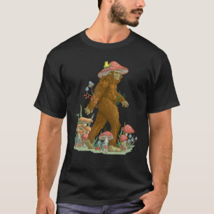 Camiseta Cottagecore Sapo Bigfoot Sasquatch Mushr