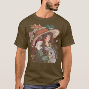 Camiseta Cottagecore Sapo estético Mushroom Banjo Goblinco