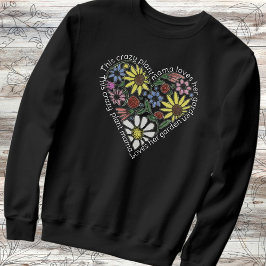 Camiseta Cottagecore Vintage Floral Heart Plant Mama