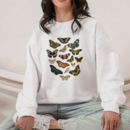 Camiseta Cottagecore Vintage Mariposas Academia Sombria