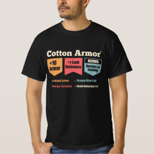 Camiseta Cotton Armor Explore Dungeons & Slay Dragões
