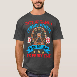 Camiseta Cotton Candy, Ferris Wheel, Blue Ribbons, It's Fai