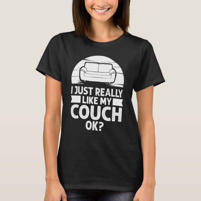 Camiseta Couch cita Sala de Batata de Sofá (Frente)