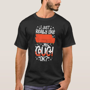 Camiseta Couch cita Sala de Batata de Sofá