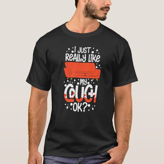 Camiseta Couch cita Sala de Batata de Sofá (Frente)