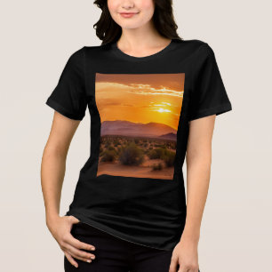 Camiseta Coucher de Soleil dans le Désert - Bella+Canvas Wo