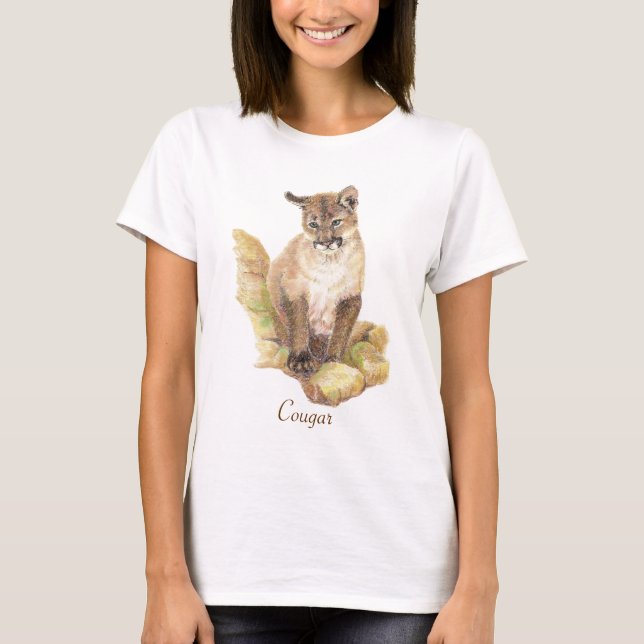 Camiseta Cougar Animal Totem (Frente)