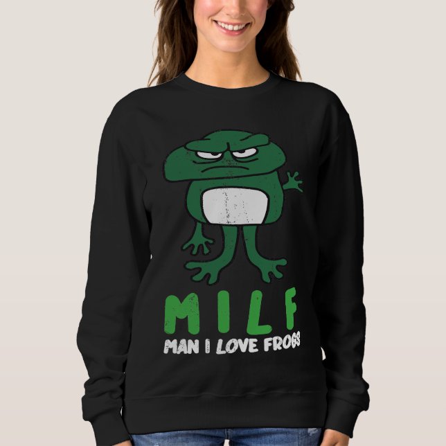 Camiseta Cougar Man I Love Frogs  Amphibian Retro Frog (Frente)