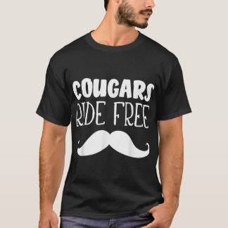 Camiseta Cougars cavalgam sem bigode, caminha com bigode Ba