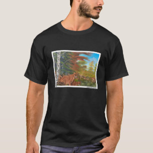 Camiseta Cougars Leões Dos Animais De Montanha Do Mundo