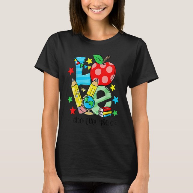 Camiseta Counselor Counseling Student First Last 100 Day Of (Frente)