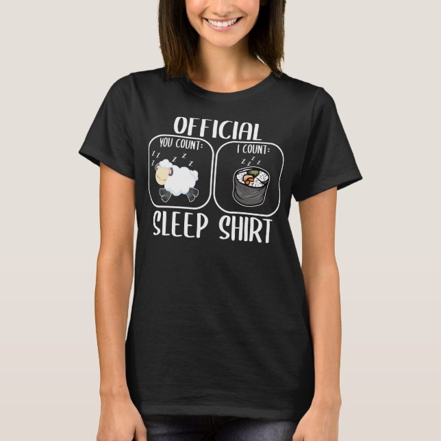 Camiseta Count Sheep Sushi Sleepshirt (Frente)