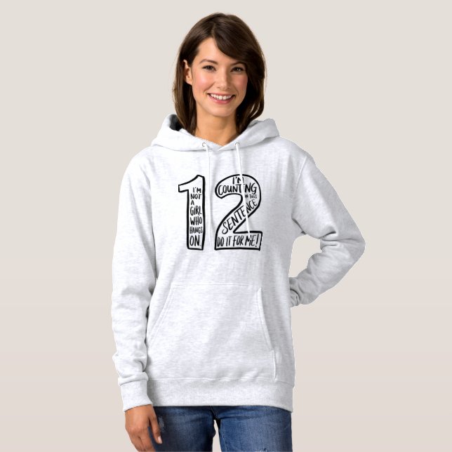 Camiseta Counting Sentences: Witty Typography (Frente Completa)