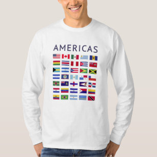 Camiseta Country Flags Americas National Flags America