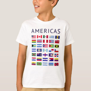 Camiseta Country Flags Americas National Flags America