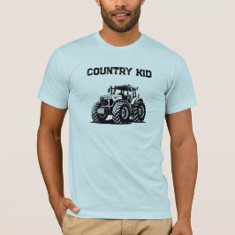 Camiseta Country Kid Tractor Shirt Rural Farm Life Tee