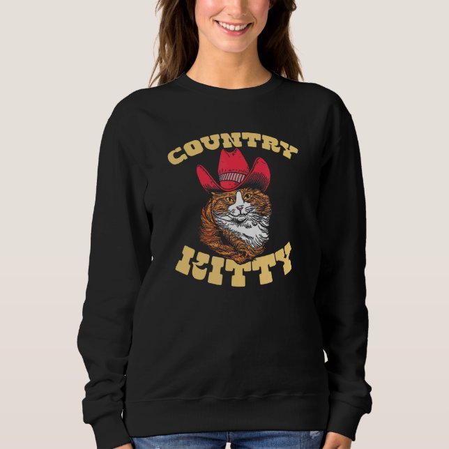 Camiseta Country Kitty  Country Cowgirl Cat Western Vibe 1 (Frente)