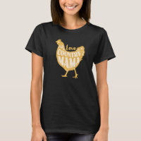 Country Mama Love Cute Chicken Fazenda Estilo Vint