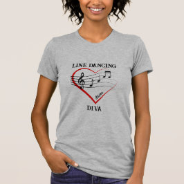 Camiseta Country Music Heart Line Dancing Diva T Shirt
