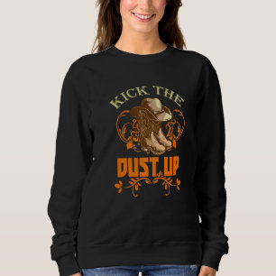 Camiseta Country Music Levanta A Pó No Oeste Selvagem Oeste