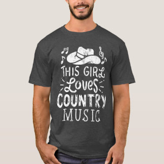 Camiseta Country Music Western Hat Musician friend friends