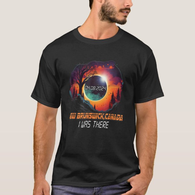Camiseta Countryside Total Solar Eclipse 2024 New Brunswick (Frente)