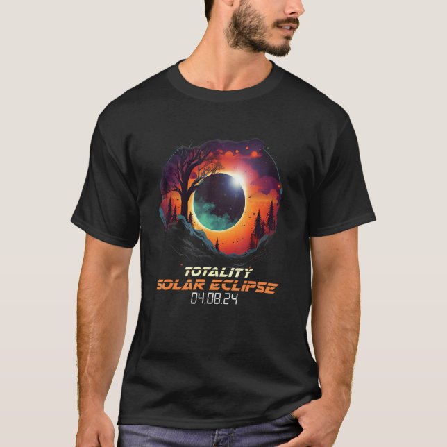 Camiseta Countryside Total Solar Eclipse 2024 Totality (Frente)