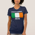 Camiseta County Donegal, Irlanda com bandeira irlandesa<br><div class="desc">County Donegal,  Irlanda com bandeira irlandesa</div>