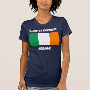 Camiseta County Donegal, Irlanda com bandeira irlandesa